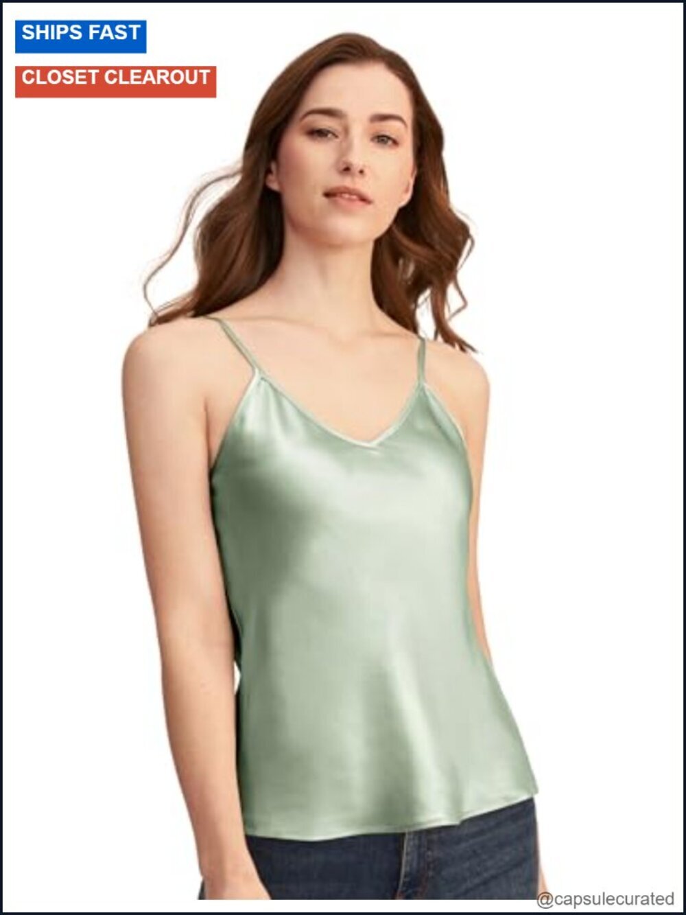 Silk Camisole 100% 19MM Mulberry Silk Basic Tank Top Summer Casual Classic Loose